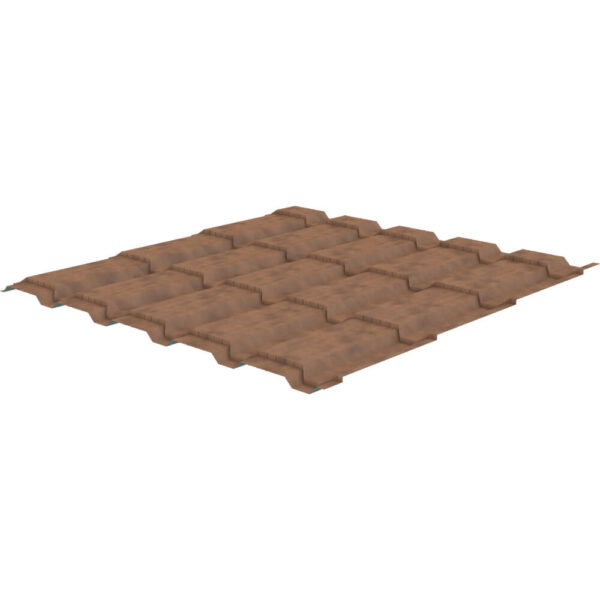 66944ddf2c8658ab08f91cd4dadea5ee.jpg Металлочерепица Каскад САФАРИ Светлый 0,50мм Корея